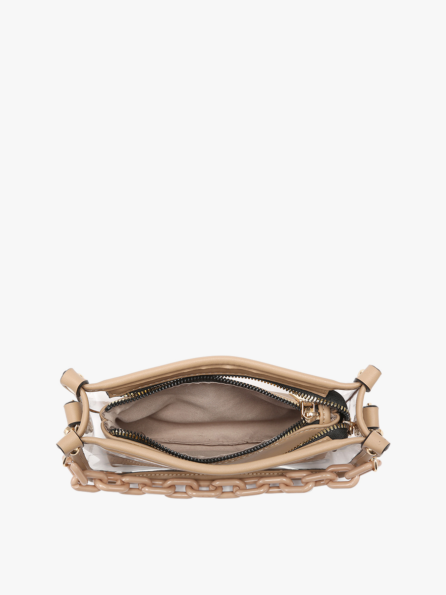 Clear Intentions Crossbody Purse-Black