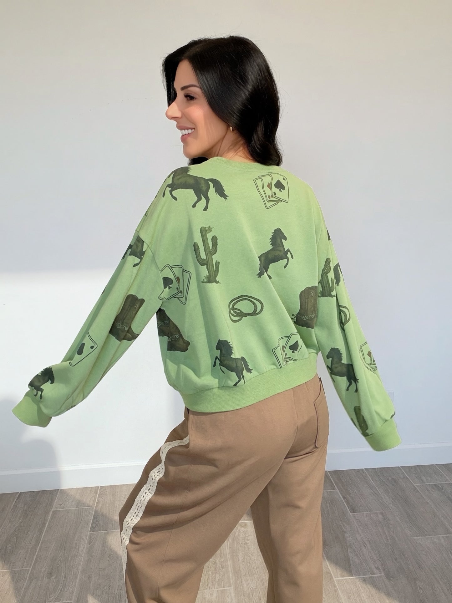 Wild Card Western Graphic Sweatshirt