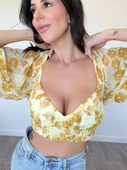 Honey Bloom Crop Top