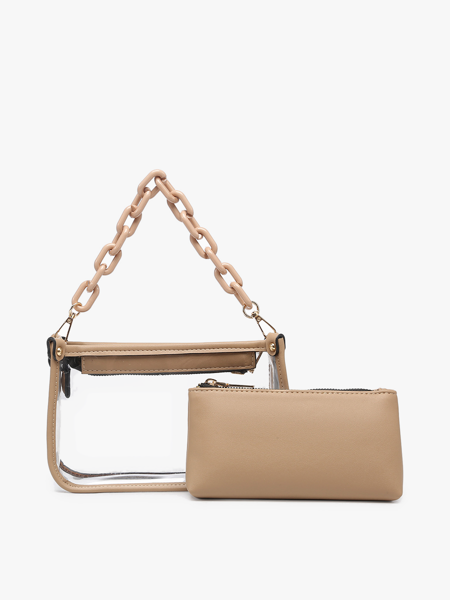 Clear Intentions Crossbody Purse-Black